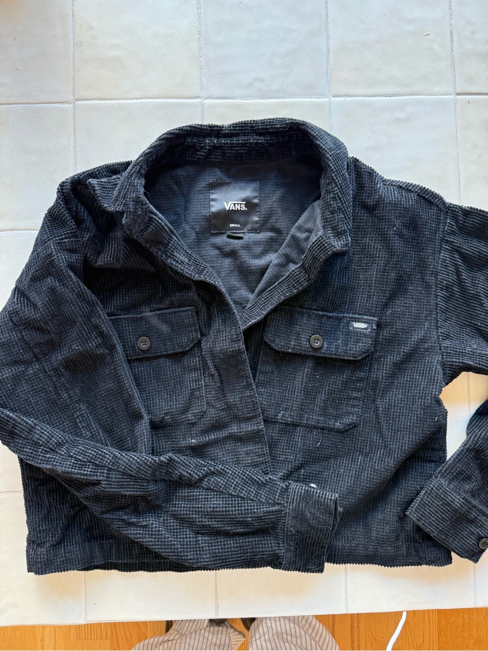 Vans Women's Black Corduroy Utility Jacket
